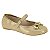 Sapatilha Infantil Menina Molekinha Verniz London- Dourado - Imagem 1