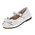 Sapatilha Infantil Menina Molekinha Verniz Premium- Branco - Imagem 3