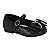 Sapatilha Infantil Menina Molekinha Verniz Premium Laço- Preto - Imagem 1