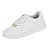 Tênis Infantil Menina Napa Turim- Branco/Branco - Imagem 3