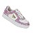 Tênis Infantil Menina Molekinha Turim Gliter- Aquarela/ Branco/ Multi Rosa - Imagem 2