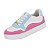 Tênis Infantil Menina Molekinha Turim- Branco/ Rosa/ Celeste - Imagem 3