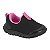 Tênis Infantil Menina Molekinha Lycra Perola- Preto/Rosa - Imagem 1