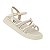Sandália Infantil Menina Molekinha Turim Milão- Branco OFF/ Cristal Perola - Imagem 5