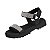 Sandália Infantil Menina Molekinha Turim Velcro- Preto - Imagem 3