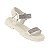 Sandália Infantil Menina Molekinha Turim Velcro- Branco OFF - Imagem 2