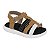 Sandália Infantil Menino Molekinho  Floter Rustico- Caramelo/Preto/Branco - Imagem 1