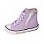 Tênis Infantil Menina Diversão Canvas Hi Ziper- Lilás/ Preto - Imagem 3