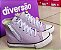 Tênis Infantil Menina Diversão Canvas Hi Ziper- Lilás/ Preto - Imagem 6