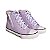 Tênis Infantil Menina Diversão Canvas Hi Ziper- Lilás/ Preto - Imagem 2
