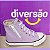 Tênis Infantil Menina Diversão Canvas Hi Ziper- Lilás/ Preto - Imagem 7