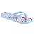 Chinelo Infantil Menina Molekinha Coração- Celeste/Branco/Pink - Imagem 1