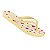 Chinelo Infantil Menina Molekinha Coração- Amarelo/Branco/Pink - Imagem 2
