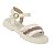 Sandália Infantil Menina Molekinha Turim Strass- Branco OFF/ Cristal Dourado - Imagem 2