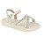 Sandália Infantil Menina Molekinha Turim Tira Ostra- Branco OFF/ Cristal - Imagem 4