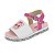 Sandália Infantil Menina Molekinha Turim London- Branco/ Rosa - Imagem 3