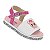 Sandália Infantil Menina Molekinha Turim London- Branco/ Rosa - Imagem 2
