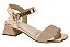 Sandália Infantil Menina Molekinha Mini Shine Glamour Gliter- Ouro Rosado - Imagem 4