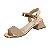 Sandália Infantil Menina Molekinha Mini Shine Glamour Gliter- Ouro Rosado - Imagem 3