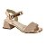Sandália Infantil Menina Molekinha Mini Shine Glamour Gliter- Ouro Rosado - Imagem 1