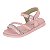 Sandália Infantil Menina Molekinha Florencia- Rosa/ Branco Cristal - Imagem 3