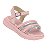 Sandália Infantil Menina Molekinha Tira Florença- Rosa/Cristal - Imagem 2