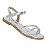 Sandália Infantil Menina Metal Premium TR- Prata - Imagem 4