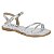 Sandália Infantil Menina Metal Premium TR- Prata - Imagem 1