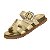 Rasteirinha Infantil Menina  Molekinha Metalizada Premium- Dourado - Imagem 3