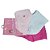 Meia Infantil Menina Molekinha Cano Médio Corações- Rosa-Multi Rosa/Pink/Branco Kit 3 Pares - Imagem 4