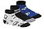 Meia Infantil Menino Molekinho Cano Médio- Branco/ Preto/ Azul - Imagem 6