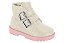 Bota Coturno Infantil Menina Molekinha Napa Berlim- Branco OFF - Imagem 4
