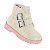 Bota Coturno Infantil Menina Molekinha Napa Berlim- Branco OFF - Imagem 2
