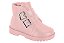 Bota Coturno Infantil Menina Molekinha Napa Berlim- Rosa - Imagem 4