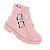 Bota Coturno Infantil Menina Molekinha Napa Berlim- Rosa - Imagem 2