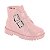 Bota Coturno Infantil Menina Molekinha Napa Berlim- Rosa - Imagem 1