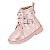 Bota Coturno Infantil Menina Molekinha Napa Metal Malibu Fivela- Rosa Velho - Imagem 3
