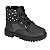 Bota Infantil Menina Coturno Molekinha Metal Tamisa- Preto/ Preto Holográfico Prata - Imagem 1