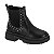 Bota Infantil Menina Molekinha Napa Berlim Elástico- Preto - Imagem 1