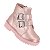 Bota Coturno Infantil Menina Molekinha Napa Metal Malibu- Rosa Velho - Imagem 2