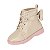 Bota Coturno Infantil Menina Molekinha Metalizado Tamisa Laço-Creme - Imagem 3