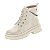 Bota Coturno Infantil Menina Molekinha Napa Floather Zurique- Branco OFF - Imagem 3