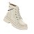 Bota Coturno Infantil Menina Molekinha Napa Floather Zurique- Branco OFF - Imagem 2