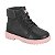 Bota Coturno Infantil Molekinha Strech- Preto/ Rosa - Imagem 1
