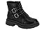 Bota Coturno Infantil Menina Molekinha Napa Berlim Fivela- Preto - Imagem 4