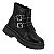 Bota Coturno Infantil Menina Molekinha Napa Berlim Fivela- Preto - Imagem 2