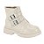Bota Coturno Infantil Menina Molekinha Napa Berlim Fivela- Branco OFF - Imagem 1