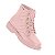 Bota Coturno Infantil Menina Molekinha Napa Strech Berlim- Rosa - Imagem 2