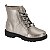 Bota Coturno Infantil Menina Molekinha Metal Malibu- Prata Velho - Imagem 1