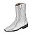 Bota Infantil Menina Molekinha Texana Napa Metal Malibu- Prata Velho - Imagem 3